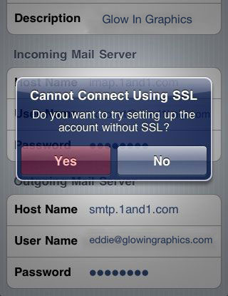 lime incoming mail server iphone